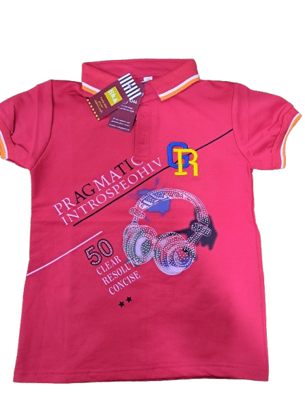 Crimson-Red Polo Shirt
